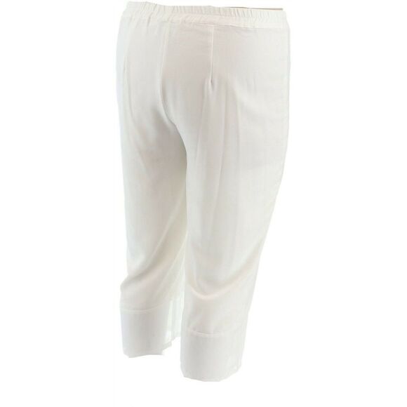 LineaLouis Dell'Olio Mixed Media Pull On Crop Pant - Picture 4 of 6